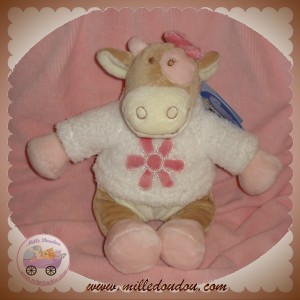 NOUKIE'S SOS DOUDOU VACHE LOLA SPECIAL HIVER PULL BLANC 