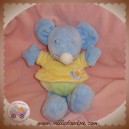 VETIR SOS DOUDOU SOURIS BLEU JAMBES JAUNE VERTE ESCARGOT