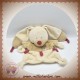 NICOTOY DOUDOU LAPIN BASTIEN BEIGE PLAT BOUT BORDEAUX KIABI SOS