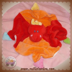 NATTOU SOS DOUDOU DRAGON PLAT ROUGE ORANGE TRIANGLE