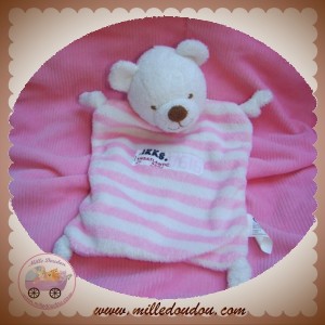 IKKS SOS DOUDOU OURS PLAT ROSE RAYEE 0616 NICOTOY