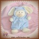 NICOTOY SOS DOUDOU OURS ECRU DEGUISE LAPIN BLEU ORCHESTRA