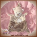 NICOTOY SOS DOUDOU OURS BLANC PLAT TAUPE BEIGE KIABI