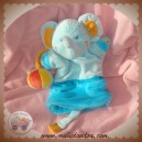 POMMETTE SOS DOUDOU ELEPHANT MARIONNETTE BLEU BALLON