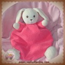 NOUNOURS SOS DOUDOU PELUCHE LAPIN ECRU CORPS ROSE 