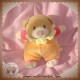 BABY LUNA SOS DOUDOU OURS BEIGE ORANGE JAUNE