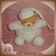 KALOO SOS DOUDOU OURS BEIGE BOULE BLANC DORMEUR BRODERIE