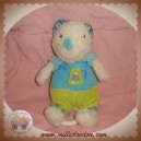 BABYSUN BABY SUN SOS DOUDOU OURS BLANC BLEU MUSICAL JARDINIER