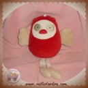 SUCRE D'ORGE SOS DOUDOU PELUCHE HIBOU OISEAU ROUGE BEIGE