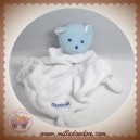 MUSTI MUSTELA SOS DOUDOU OURS BLEU PLAT POLAIRE BLANC