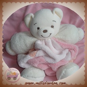KALOO SOS DOUDOU PELUCHE OURS PLUME DIFFERENT ROSE