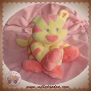 KIABI SOS DOUDOU PELUCHE CHAT TIGRE JAUNE ROSE