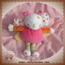 SUCRE D'ORGE SOS DOUDOU PAPILLON ROSE TISSU FLEUR