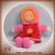 COROLLE SOS DOUDOU POUPEE MADEMOISELLE GRENADINE ROBE ROUGE ROSE