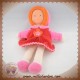 COROLLE SOS DOUDOU POUPEE MADEMOISELLE GRENADINE ROBE ROUGE ROSE