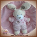 NICOTOY SOS DOUDOU LAPIN ECRU ROSE NOEUD OREILLES