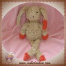 HAPPY HORSE SOS DOUDOU LAPIN BEIGE STYLE BOUCLETTE ROUGE