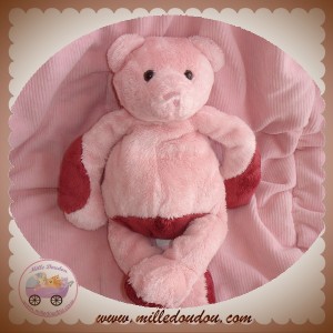 TCF SOS DOUDOU PELUCHE OURS COCHON ROSE