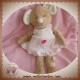 BENGY SOS DOUDOU SOURIS BEIGE ROBE ROSE