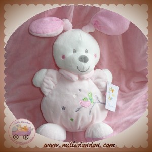 NICOTOY SOS DOUDOU LAPIN ROSE BLANC OISEAU 9