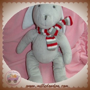 CYRILLUS SOS DOUDOU LAPIN GRIS ECHARPE LAINE CYRILLUS SOS DOUDOU LAPIN GRIS ECHARPE LAINE