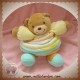 KALOO SOS DOUDOU OURS CANDY PASTEL JAUNE ORANGE VERT BLEU