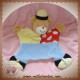 TAKINOU SOS DOUDOU OURS CLOWN PLAT BLEU JAUNE