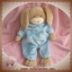 KIMBALOO SOS DOUDOU LAPIN BEIGE PYJAMA BLEU