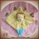 TEX SOS DOUDOU LION JAUNE PLAT JUNGLE ETIQUETTES