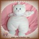 LUMINOU SOS DOUDOU CHAT RAYE ROSE JEMINI 30 CM