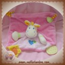 SIDJ SOS DOUDOU GIRAFE VACHE PLATE ROSE DENTITION JAUNE