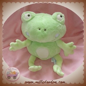 PREMAMAN SOS DOUDOU GRENOUILLE VERTE FLEUR MAUVE