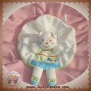 NICOTOY DOUDOU CHAT OURS PLAT OVAL BLANC BLEU VOITURE SOS