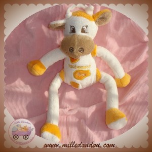 CMP SOS DOUDOU VACHE BLANCHE ORANGE VACHEMENT FUN PAQUERETTE