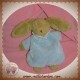 TROUSSELIER SOS DOUDOU LAPIN BEIGE CORPS BLEU HOCHET