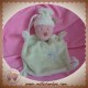 NICOTOY DOUDOU OURS BEIGE PLAT VERT COCCINELLE BLEU  
