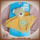 TEX DOUDOU OURS BEIGE BOUCLETTE PLAT ORANGE GIRAFE JUNGLE