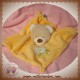 TEX SOS DOUDOU OURS BEIGE BOUCLETTE PLAT ORANGE GIRAFE