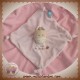 BEBEREVE DOUDOU PELUCHE ANE CHEVAL PLAT ROSE CAROTTE