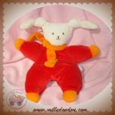 COROLLE DOUDOU LAPIN PATACHOU ROUGE ECHARPE ORANGE SOS