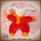 COROLLE SOS DOUDOU LAPIN PATACHOU ROUGE ECHARPE ORANGE