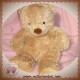 NICOTOY SOS DOUDOU OURS BOUCLETTE BEIGE MARRON CLAIR