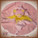 SOS DOUDOU COCHON PLAT ROSE JAUNE EPONGE