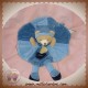 DOUDOU ET COMPAGNIE SOS OURS FILOU BLEU PLAT ROND ROBE