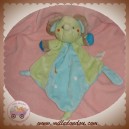 NICOTOY DOUDOU ELEPHANT PLAT BLEU VERT SOS