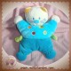 NICOTOY DOUDOU CHAT QUASI PLAT BLEU ESCARGOT SOS