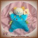 NICOTOY SOS DOUDOU CHAT QUASI PLAT BLEU ESCARGOT