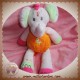 NICOTOY SOS DOUDOU ELEPHANT ROSE ORANGE KIABI