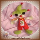 SIGIKID SOS DOUDOU CLOWN FOU HOCHET ROUGE VERT