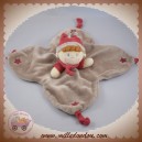 NICOTOY DOUDOU POUPEE FILLE LUTIN PLAT TAUPE ROUGE SOS